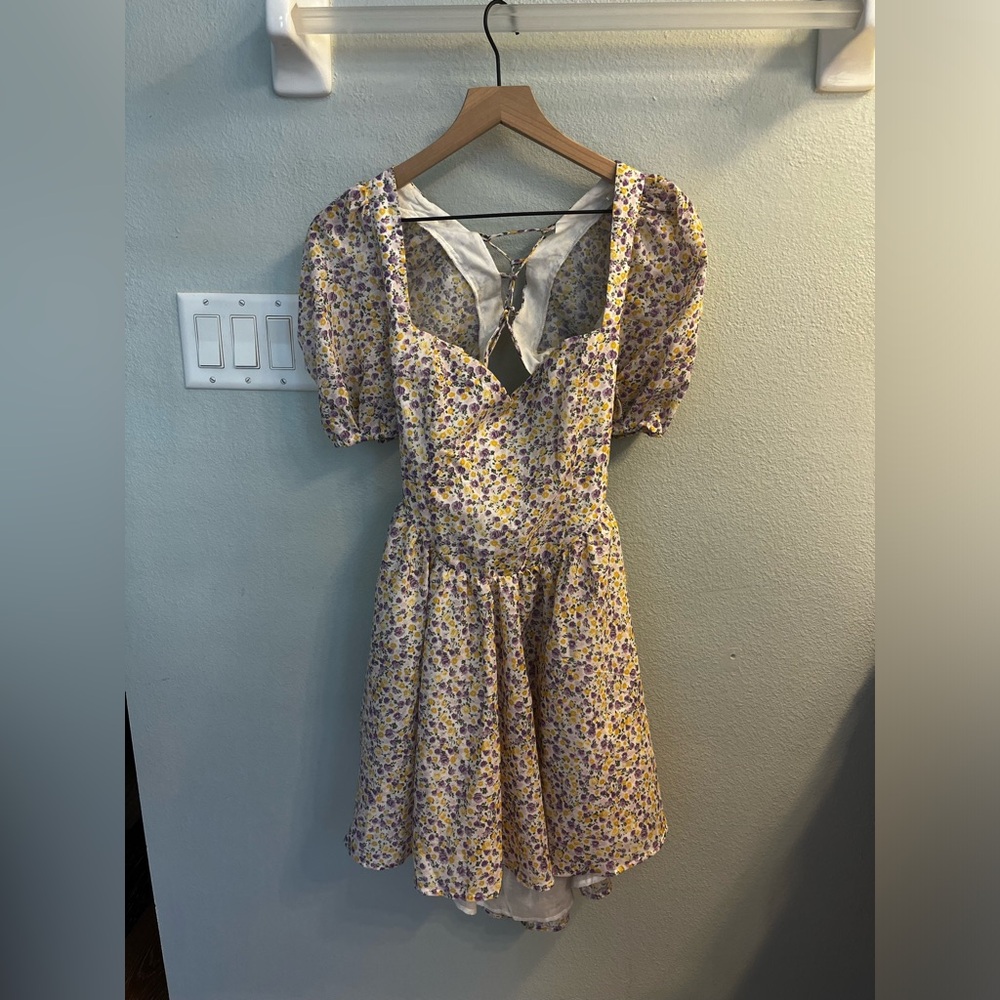 Bardot Marlie Ditsy floral print Mini Dress in Summer Floral Size XL - Picture 4 of 8